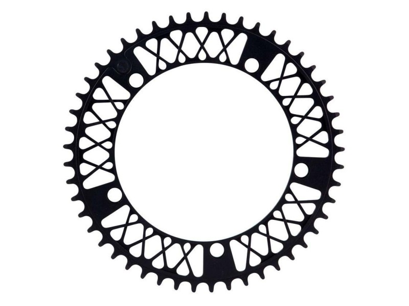 Plato Fk55. Lattice Chainring 47T Negro Aluminio 7075 Online