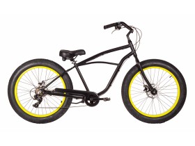 Cruiser Crest Spoor 26"x4" Fat Tire Disc  City Bike 7 Speed Aluminum